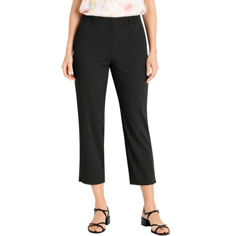 Betabrand Classic Crop Pant Womens Small Dress Yoga Pull-On Straight Trousers